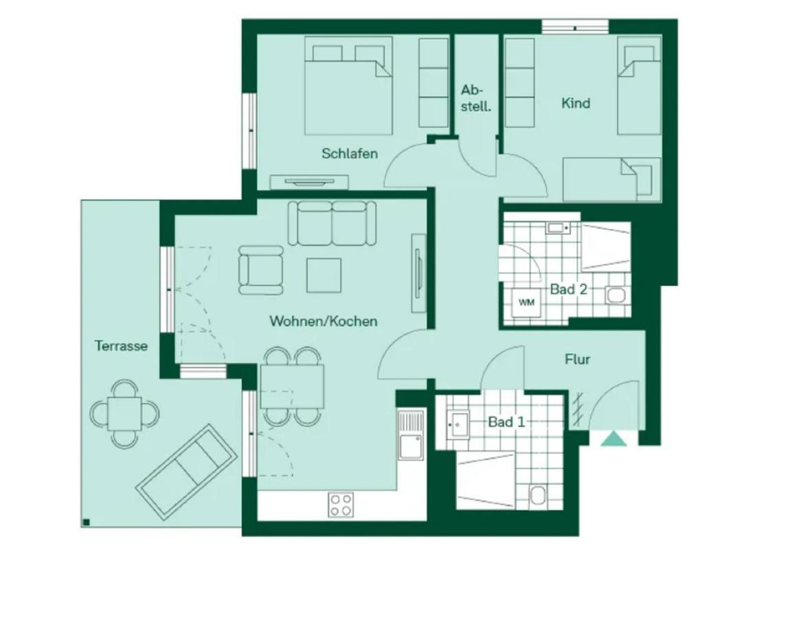 Terrassenwohnung "Gartenblick" - Haffresidenz Garz  Eksteriør billede